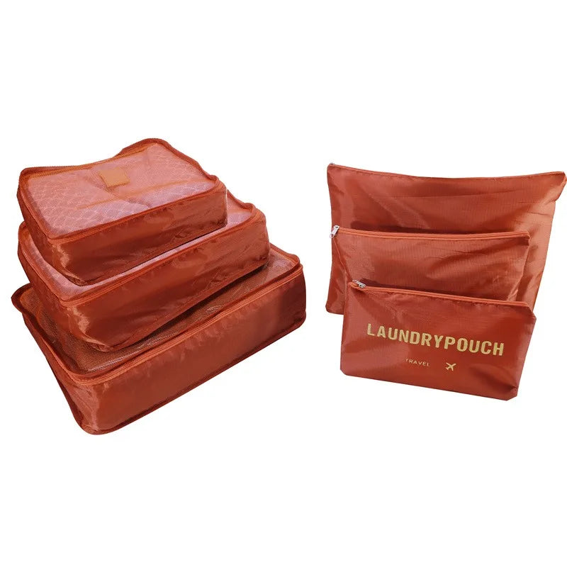 1/6 piezas Juego de bolsas de almacenamiento de viaje