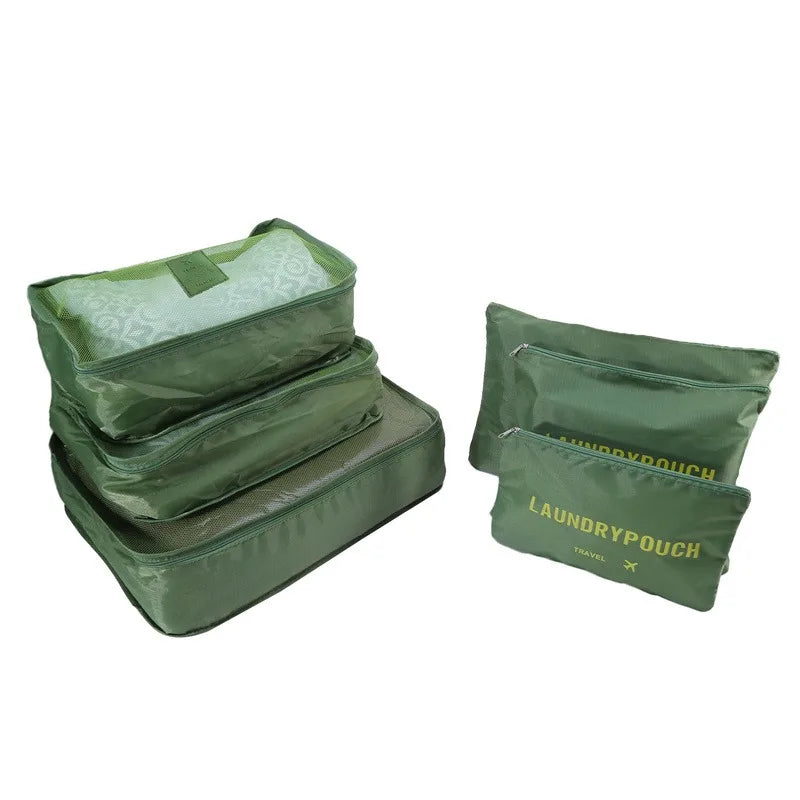 1/6 piezas Juego de bolsas de almacenamiento de viaje