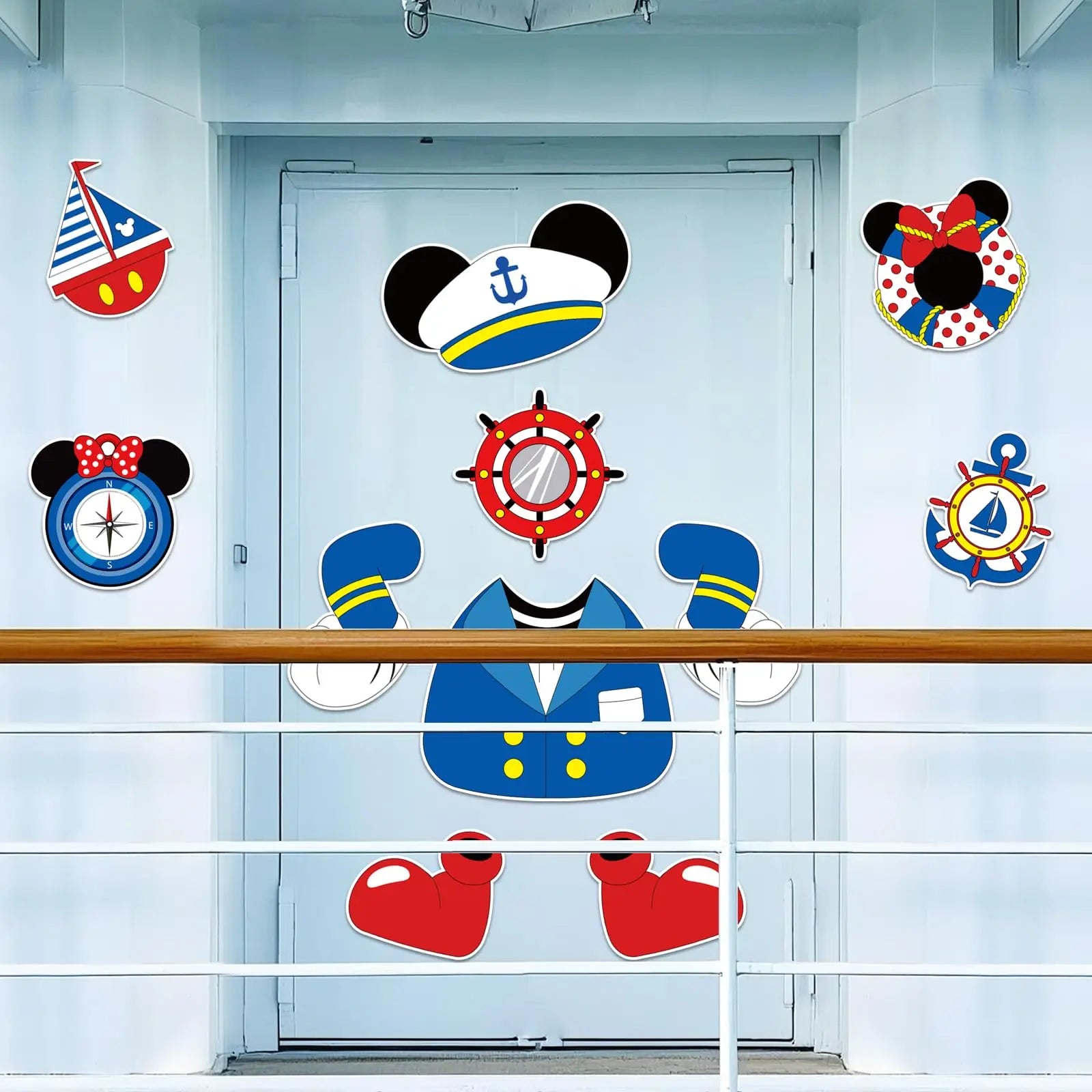 11 pegatinas magnéticas para puerta de crucero