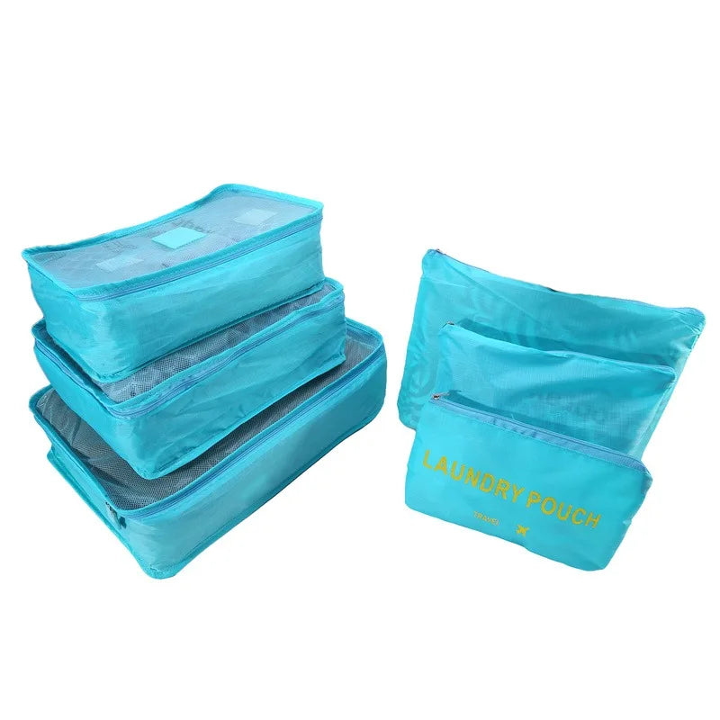 1/6 piezas Juego de bolsas de almacenamiento de viaje