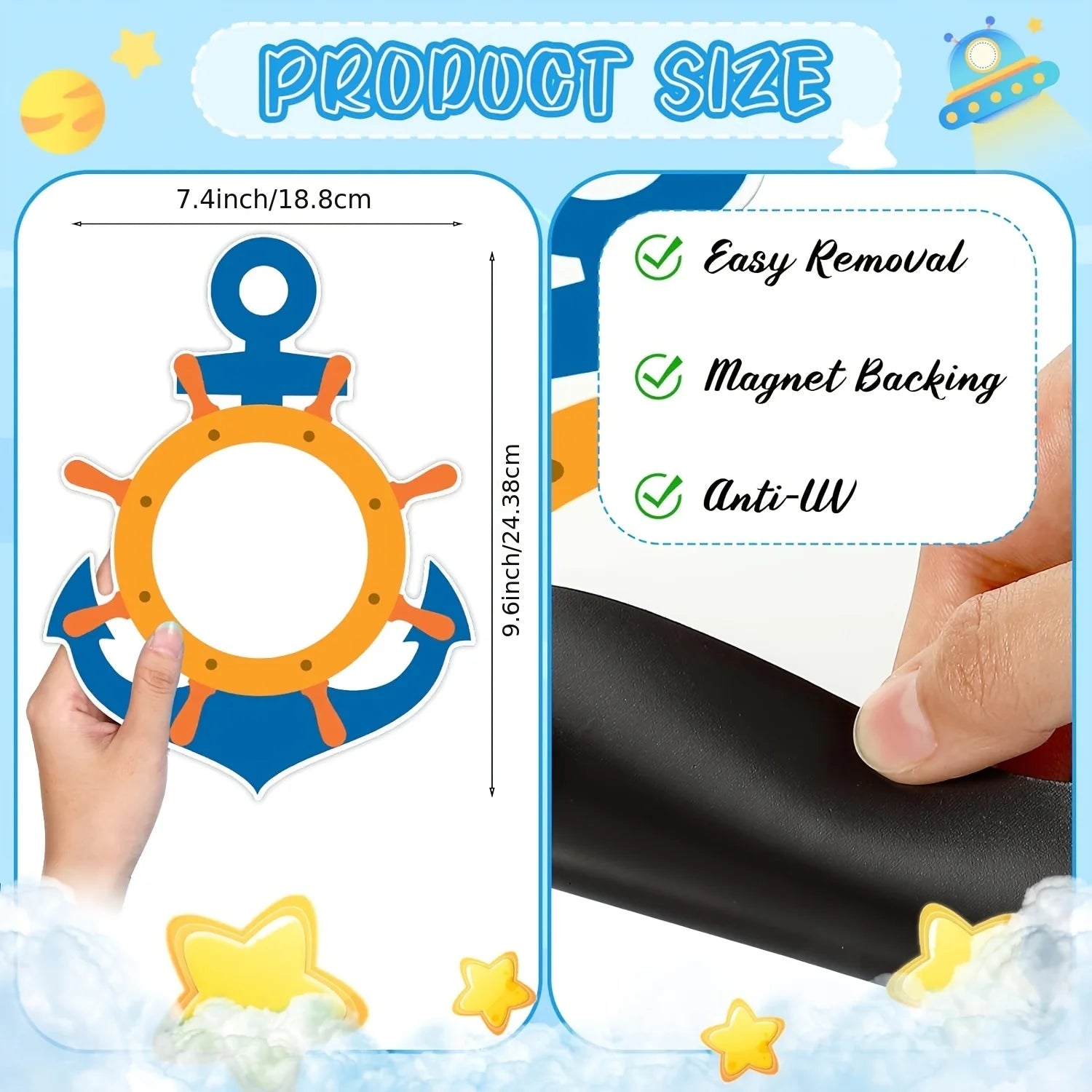 2 imanes para decoración de puertas de cruceros