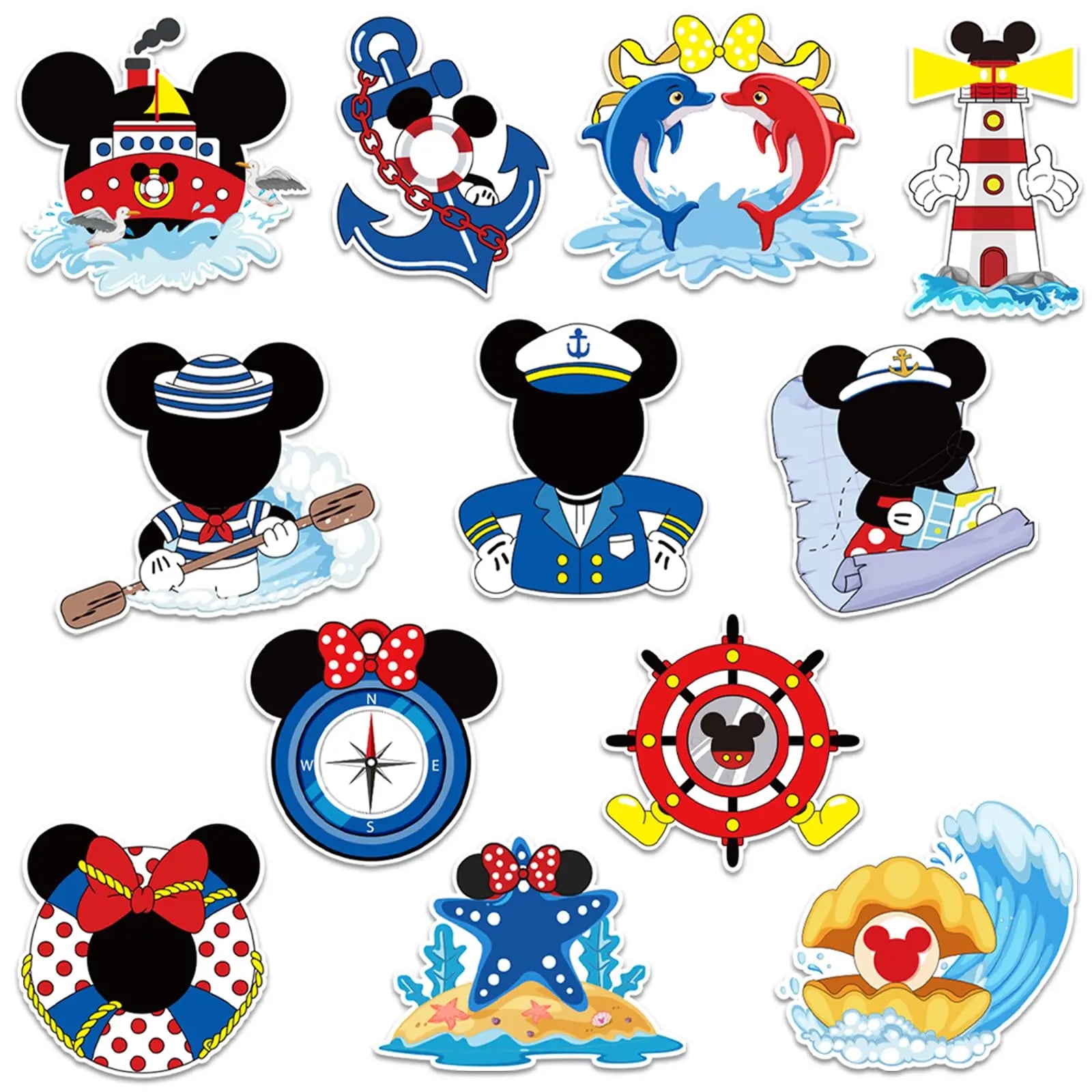 11 pegatinas magnéticas para puerta de crucero